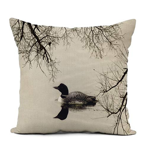 Topyee Throw Pillow Cover 18x18 Inch Custom Black White Loon Wall Travel Home Decor Pillowcases Square Pillow Cases Cushion Covers for Sofa Couch Bed Topyee Throw Pillow Cover 18x18 Inch Custom Black White Loon Wall Travel Home Decor Pillowcases Square Pillow Cases Cushion Covers for Sofa Couch Bed