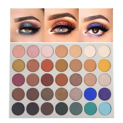 35 Colors Eyeshadow Palette Pro Matte Shimmer Makeup Pallet Pigmented Eye Shadow Powder Natural Colors Long Lasting Waterproof Makeup -35 Colors 02- 35 Colors Eyeshadow Palette Pro Matte Shimmer Makeup Pallet Pigmented Eye Shadow Powder Natural Colors Long Lasting Waterproof Makeup -35 Colors 02-