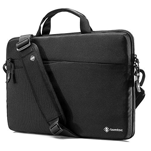 tomtoc 13-13.5 Inch Laptop Shoulder Bag Fit for 13.3" MacBook Air | MacBook Pro | Microsoft 13.5 Surface Laptop | Dell XPS 13 | 12.9 iPad Pro, 360° Protection Sleeve with Handle & Accessory Pocket