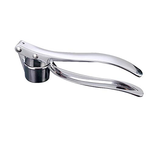 Garlic Press Mincer Premium Zinc Alloy Garlic Crusher Handheld Ginger Cloves Mincer Kitchen Garlic Press Easy Squeeze for Organic Fresh Peeled Garlic