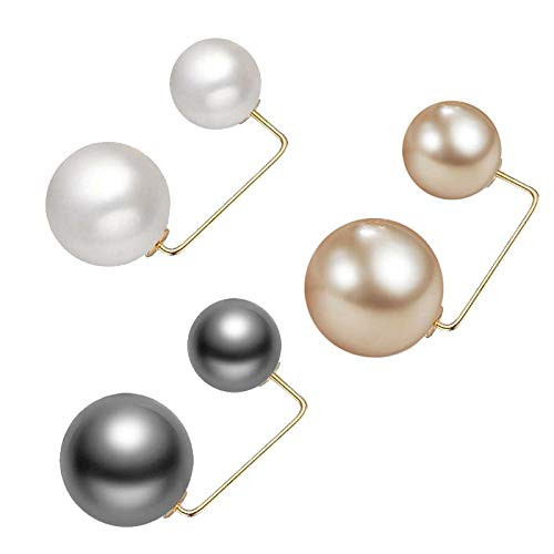 VIIDOO Fashion Pearl Brooch 3PCS Pearl Brooch Pins Safety Pins Sweater Shawl Clips Jewelry Women's Brooches  and  Pins VIIDOO Fashion Pearl Brooch 3PCS Pearl Brooch Pins Safety Pins Sweater Shawl Clips Jewelry Women's Brooches  and  Pins