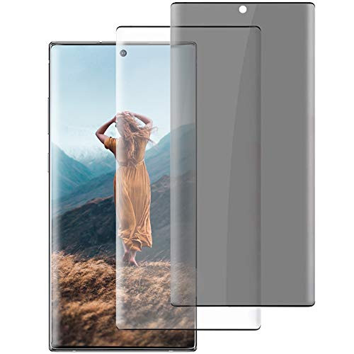 Tempered Glass Screen Protector for Samsung Galaxy Note 20 Ultra 2 Pack Full Coverage Support Fingerprint Sensor -HD Clear plus Privacy- 9H Hardness Screen Protector for Galaxy Note 20 Ultra 5G -6.9"- Tempered Glass Screen Protector for Samsung Galaxy Note 20 Ultra 2 Pack Full Coverage Support Fingerprint Sensor -HD Clear plus Privacy- 9H Hardness Screen Protector for Galaxy Note 20 Ultra 5G -6.9"-