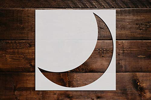 Crescent Moon Stencil DIY Reusable Craft and Painting Wall Stencils - 28 -6"x6"-