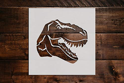 T-Rex Dinosaur Stencil DIY Reusable Craft and Painting Wall Stencils - 156 -6"x6"- T-Rex Dinosaur Stencil DIY Reusable Craft and Painting Wall Stencils - 156 -6"x6"-