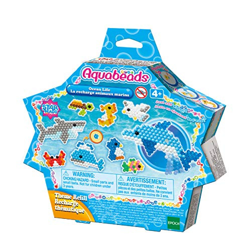 Aquabeads Arts  and  Crafts Ocean Life Theme Refill with Beads and Templates