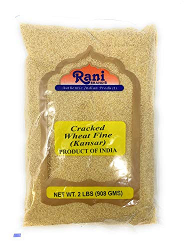 Rani Cracked Wheat Fine -Kansar Bulgur Similar to Wheat #1- 2lb -32oz-~ All Natural - Vegan - No Colors - NON-GMO - Indian Origin