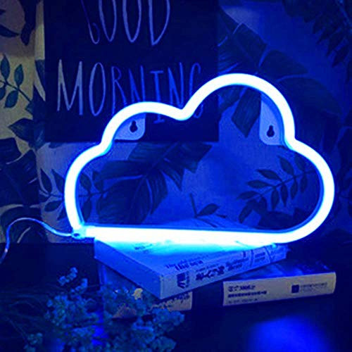 Blue Neon Light Cloud Led Neon Sign Wall Light Battery and USB Operated Lightning Neon Lights Pink Neon Signs Light up for The HomeKids RoomBarPartyChristmasWedding Blue Neon Light Cloud Led Neon Sign Wall Light Battery and USB Operated Lightning Neon Lights Pink Neon Signs Light up for The HomeKids RoomBarPartyChristmasWedding