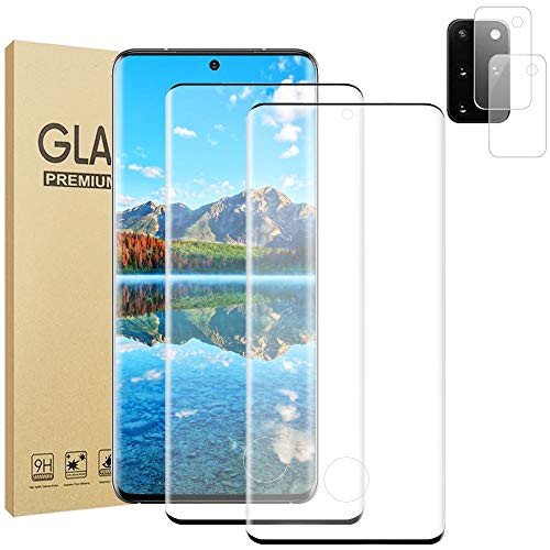 -2 plus2- 2 Pack for Samsung Galaxy S20 plus-S20 Plus 5G 6.7 Inch Tempered Glass Screen Protector plus Camera Lens Protector -9H Hardness- -Supprot Fingerprint- 3D Curved HD Clear Glass Film Galaxy S20 Plus 6.7" -2 plus2- 2 Pack for Samsung Galaxy S20 plus-S20 Plus 5G 6.7 Inch Tempered Glass Screen Protector plus Camera Lens Protector -9H Hardness- -Supprot Fingerprint- 3D Curved HD Clear Glass Film Galaxy S20 Plus 6.7"