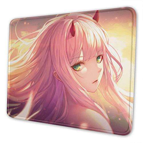 Anime Darling in The Franxx Gaming Non-Slip Mouse Pad Rubber Base Waterproof Mousepad for Office Computer Laptop Home Desk