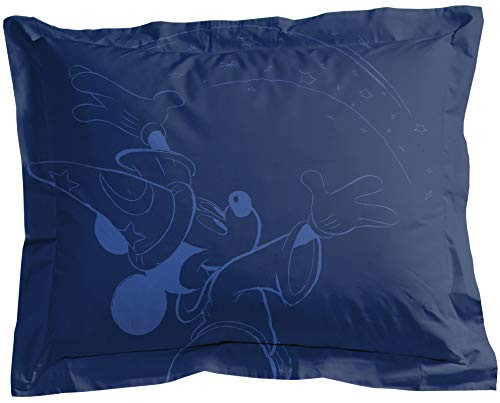 Jay Franco Disney Fantasia 1 Single Sham - Kids Super Soft Bedding Pillow Cover Features Mickey Mouse -Official Disney Product-