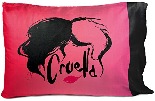 Jay Franco Disney Cruella No Rules 1 Single Reversible Pillowcase - Double-Sided Kids Super Soft Bedding -Official Disney Product-