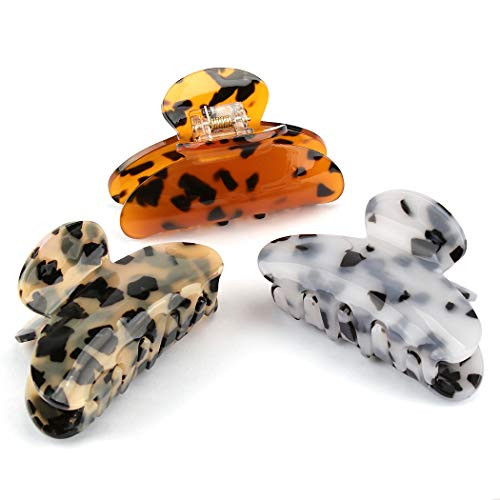 3.4 Inch Medium Hair Clips for Women KICOSY Hair Claw Clips Hair Clip Claw Hair Clips for Thick Hair Banana Clips Hair Claw Clips for Thick Hair Claws Clips for Hair Cute Hair Clips Banana Hair Clips