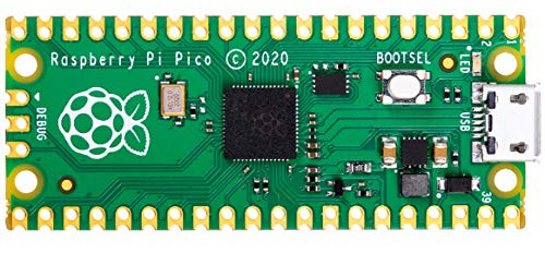 Raspberry Pi Pico Flexible Microcontroller Mini Development Board Based on the Raspberry Pi RP2040Dual-Core ARM Cortex M0 plus Processor Flexible Clock Running up to 133 MHz Support C-C plus plus-python