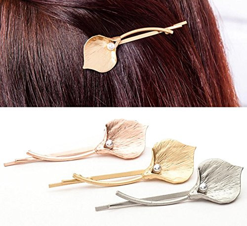 6 Pieces Calla lily Metal Hair Clip Clamps Bobby Pins Hairpin Headdress Accessories