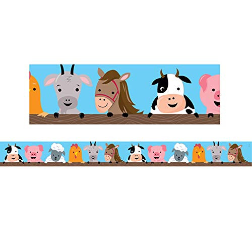 Creative Teaching Press Farm Friends Farm Faces Border -10219-