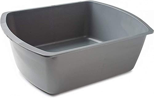 Perfect Stix 8 Quart Wash Basin. Rectangular Plastic Wash Basins 2 Pack Graphite