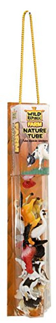 Wild Republic Farm Figurines Tube Horse Cow Donkey Duck Sheep Chicken Rooster Pig Dog Cat Goat 16 Piece playset 1.5" to 3" Model-12883 Wild Republic Farm Figurines Tube Horse Cow Donkey Duck Sheep Chicken Rooster Pig Dog Cat Goat 16 Piece playset 1.5" to 3" Model-12883