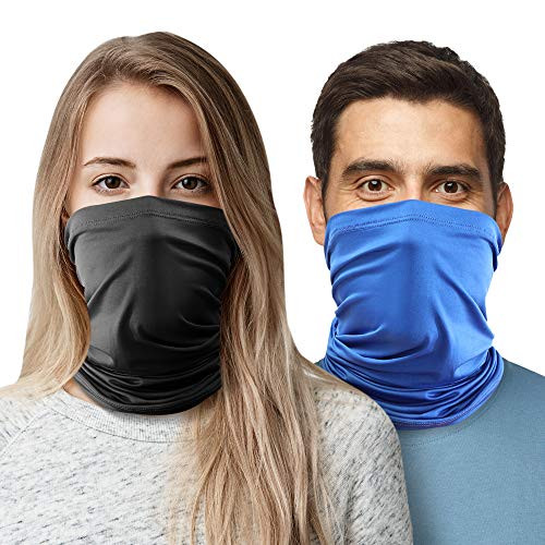 2pc Cooling Neck Gaiter Face Mask-Face Covering Neck Gaiters for Men Women Cooling Face Gaiter Gator Mask for Men Neck Gator Face Gator Gator Face Mask.