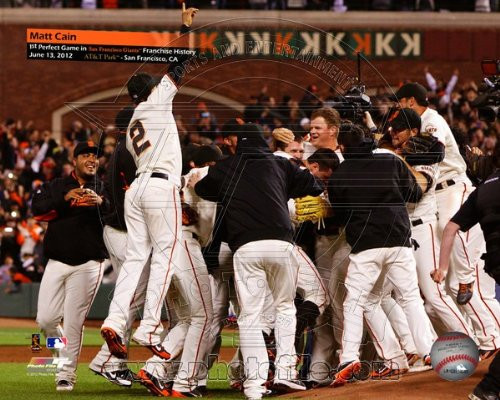 Matt Cain - Throws a Perfect Game June 13 2012 MLB 8x10 Photo -San Francisco Giants-