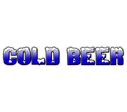 Cold Beer Concession Decal ice Drink Vendor cart Signs