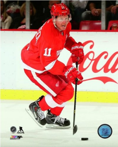 NHL Daniel Alfredsson Detroit Red Wings 2013-2014 Action Photo #3 8x10