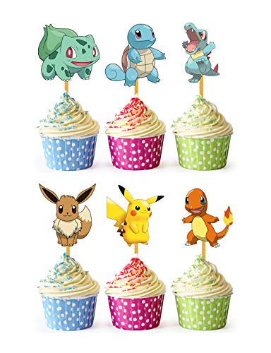24x Cupcake Topper Picks -Poke_mon-