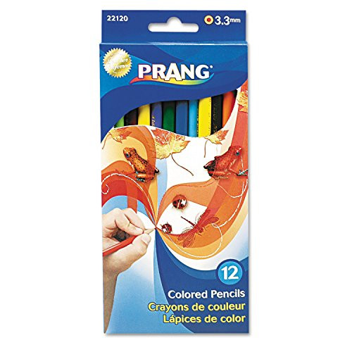 Prang 22120 Prang Colored Wood Pencil Set 3.3 mm 12 Assorted Colors 12 Pencils-Set