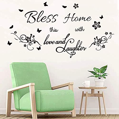 Wall Stickers for Living Room Bedroom Wall Decals Kitchen Quote Bless This Home with Love and Laughter Kitchen Vinyl Wall Quote Art Dining Room and Bedroom Wall Decal Home CASADECOR. Wall Stickers for Living Room Bedroom Wall Decals Kitchen Quote Bless This Home with Love and Laughter Kitchen Vinyl Wall Quote Art Dining Room and Bedroom Wall Decal Home CASADECOR.