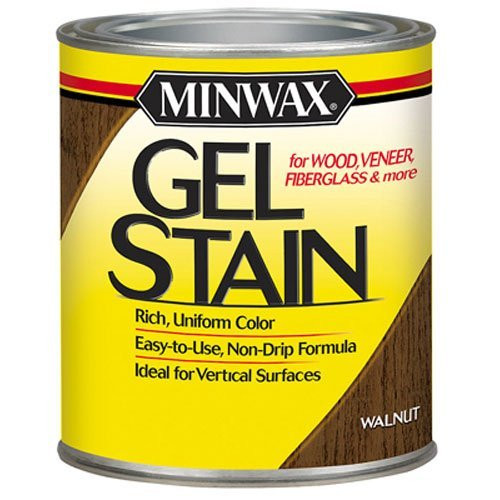 Minwax 260604444 Interior Wood Gel Stain, 1/2 pint,  Walnut