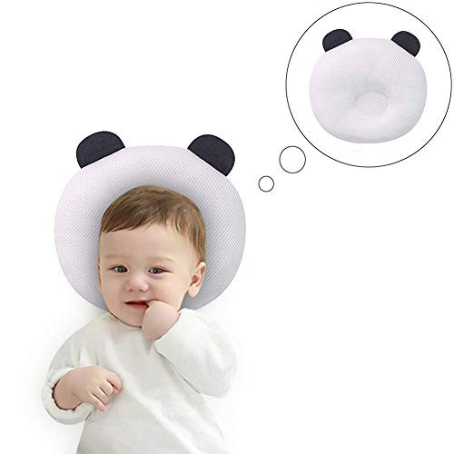 Newborn Head Shaping Baby Pillow - Flat Head Syndrome Prevention - Plagiocephaly Correction White