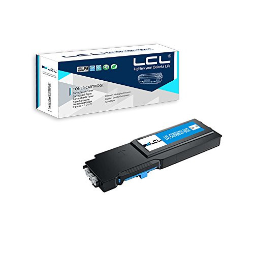 LCL Compatible Toner Cartridge Replacement for Dell C3760 C3765 C3760N C3760DN C3765DNF 331-8432 (1-Pack Cyan)