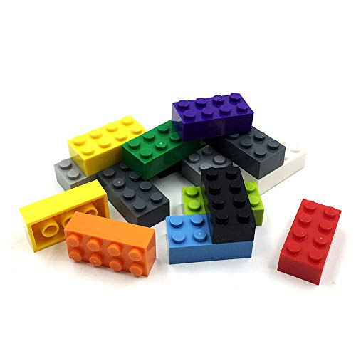 EKIND 40 Pieces 2x4 Shapes Classic Building Bricks Set - Regular Colors - Compatible with All Major Brands EKIND 40 Pieces 2x4 Shapes Classic Building Bricks Set - Regular Colors - Compatible with All Major Brands