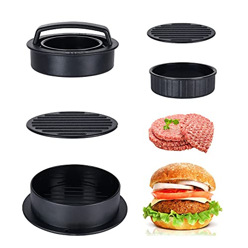 Yizhet Perfectly Burger Press Non-Stick Burger Press Hamburger Patty Maker Hamburger Press for DIY Stuffed Burger Patties Sliders and Regular Burger Patties