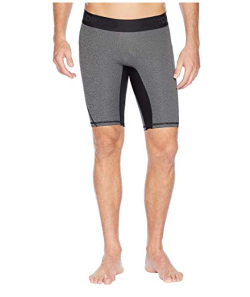 adidas Men's Training Alphaskin Sport Short Tights Dark Grey Heather-Black Large