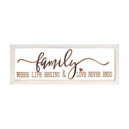 G-LEAF Family Where Life Begins and Love Never Ends Wall Decor Signs Plaque Tempered Glass Background Wood Framed Wall Art for Bedroom Living Room Kitchen G-LEAF Family Where Life Begins and Love Never Ends Wall Decor Signs Plaque Tempered Glass Background Wood Framed Wall Art for Bedroom Living Room Kitchen