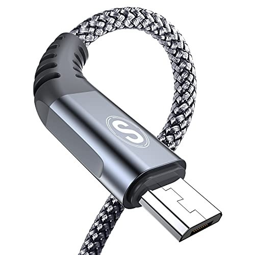 Micro USB Cable 6.6ft 2 Pack Android Charger Cord sweguard USB to Micro USB Nylon Braided Fast Charging Cable Compatible with Samsung Galaxy S7 S6 J7 Edge Note 5 Kindle MP3 and Android PhoneLG