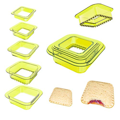 5 PCS Sandwich Cutter Sealer Cookie Bread Pancake Maker YUMKT Uncrustable Mold Sandwich Press for Kids Luchable Box Accessories Sandwich Decruster Sandwich for Gifts Yellow 5 PCS Sandwich Cutter Sealer Cookie Bread Pancake Maker YUMKT Uncrustable Mold Sandwich Press for Kids Luchable Box Accessories Sandwich Decruster Sandwich for Gifts Yellow