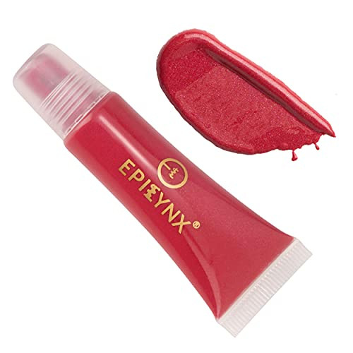 EpiLynx by Dr. Liia Fun Colors Vegan Lip Balm - Lightweight Moisturizing Formula for Hydration and Long Lasting Wear - Allergen Free for Sensitive Skin - Red Strawberry