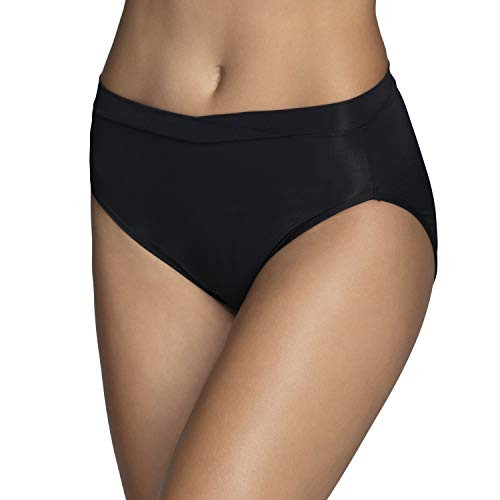 Vanity Fair Women's Beyond Comfort Microfiber Panties Hi Cut - Silky Stretch - Black 6 Vanity Fair Women's Beyond Comfort Microfiber Panties Hi Cut - Silky Stretch - Black 6
