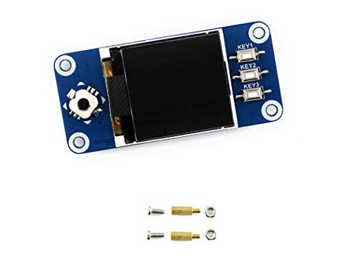 waveshare 1.44inch LCD Display HAT 128x128 Pixel SPI Interface Direct-pluggable onto Raspberry Pi 2B/3B/3B+/Zero/Zero W with Examples for Raspberry Pi/Arduino/STM32 Driver ST7735S