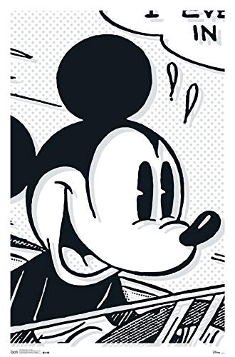 Trends International Disney Mickey Mouse - Art Deco Wall Poster 22.375" x 34" Unframed Version