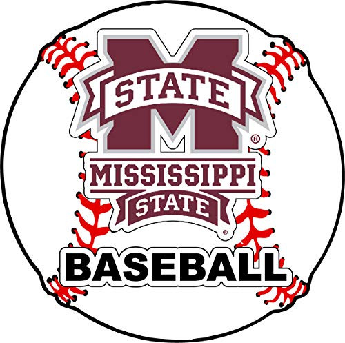 R and R Imports Mississippi State Bulldogs 4-Inch Round Baseball Vinyl Decal Sticker R and R Imports Mississippi State Bulldogs 4-Inch Round Baseball Vinyl Decal Sticker