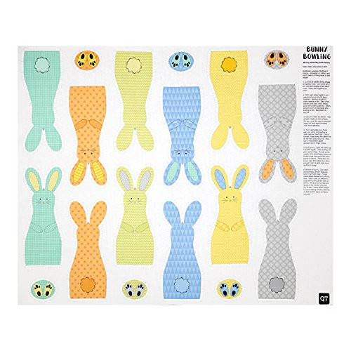 QT Fabrics Sew  and  Go II Bunny Bowling Craft 35" Panel Multi
