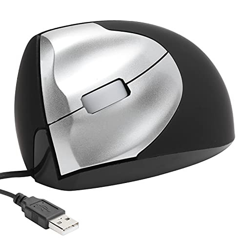 Portable USB Wired Mouse Left Hand Vertical 1000DPI Optical USB Gaming Mice for Computer PC Desktop Laptop and Notebook Interface Dual Way Gaming Mouse