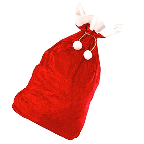 PRETYZOOM Red Christmas Santa Sack with Cord Drawstring Extra Large Santa Sack Xmas Gift Bags Giant Presents Gifts Wrap PRETYZOOM Red Christmas Santa Sack with Cord Drawstring Extra Large Santa Sack Xmas Gift Bags Giant Presents Gifts Wrap