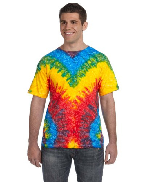 Tie Dyes Men's Tie Dyed Performance T-Shirt H1000 Spider-woodstock-xl