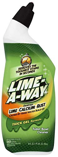 Lime-A-Way Liquid Toilet Bowl Cleaner Removes Lime Calcium Rust 24 oz -Pack of 2-