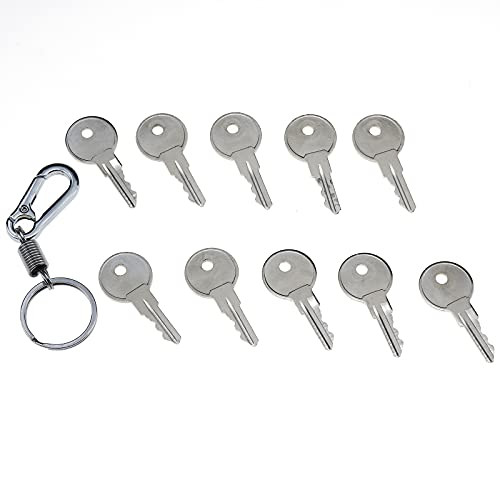 ZTUOAUMA 10X Universal Replacement Keys CH751 with Key Chain Fit for Multiple Locks RV Campers Doors T-Handles Pickup Shells Tool Boxes