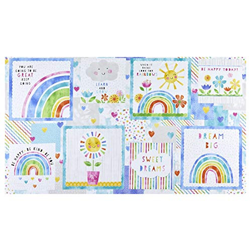 Wilmington Prints Wilmington Raindrops and Sunshine Craft 24'' Panel Fabric Multi