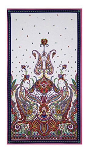 Quilting Treasures QT Quilt Fabrics Imperial Paisley 24in Panel Multi Gold-Red-Black